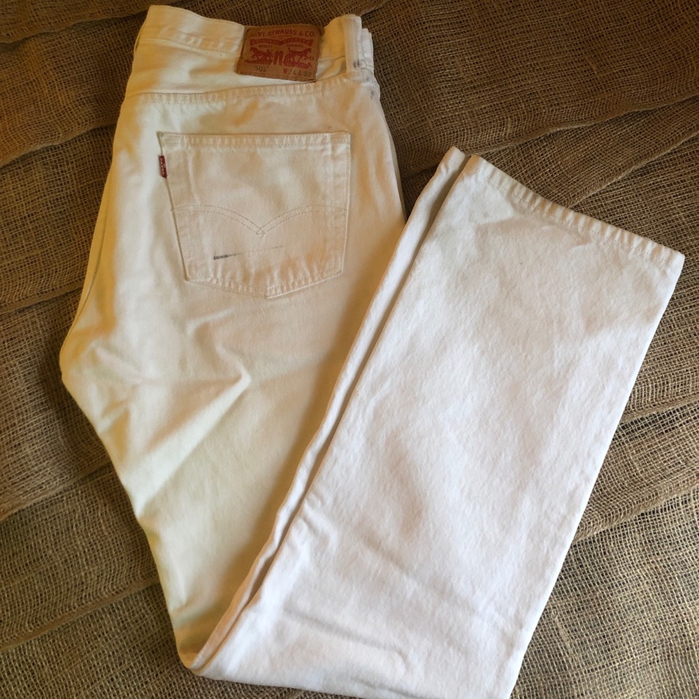 LEVI’S 501 White Denim